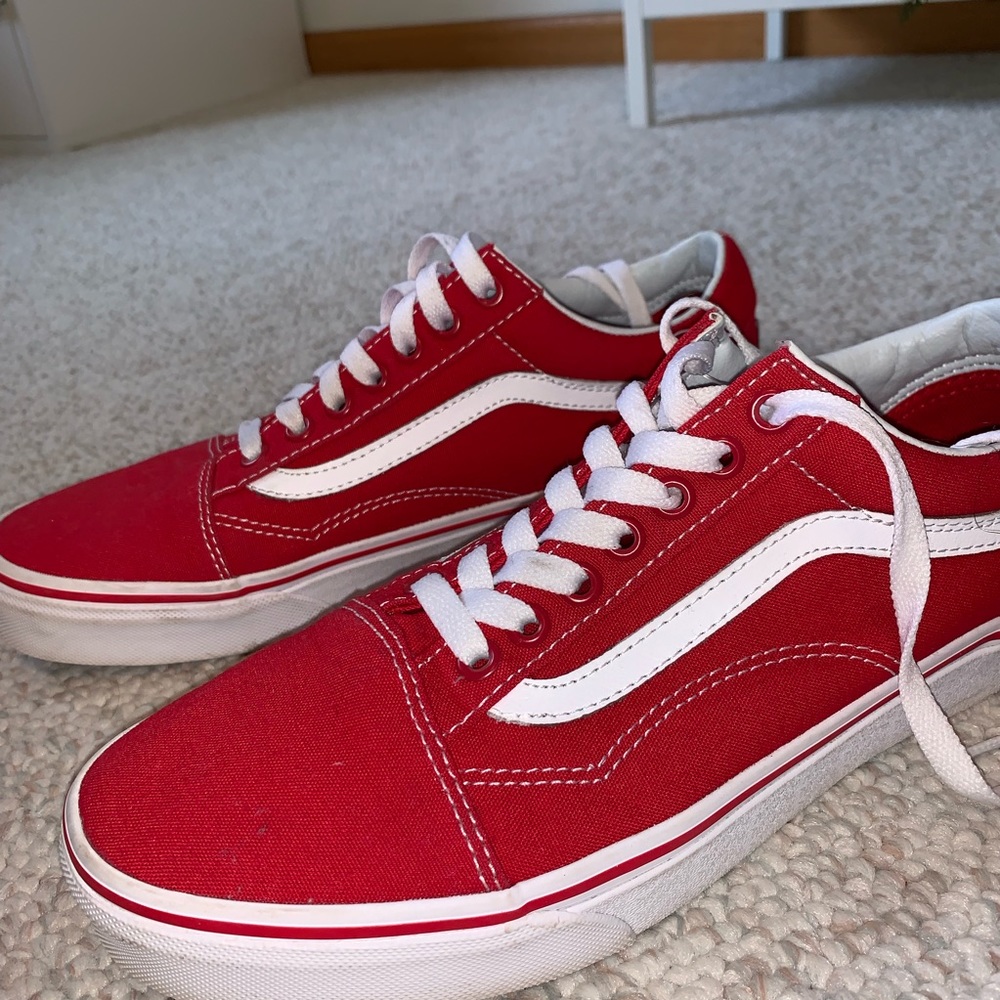 Red Old School Vans